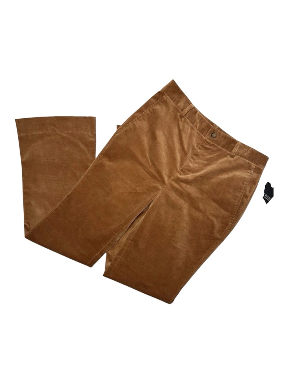 Lauren Ralph Lauren Women's Petite High-Rise Corduroy Brown Pant 70s Era Size 2P
